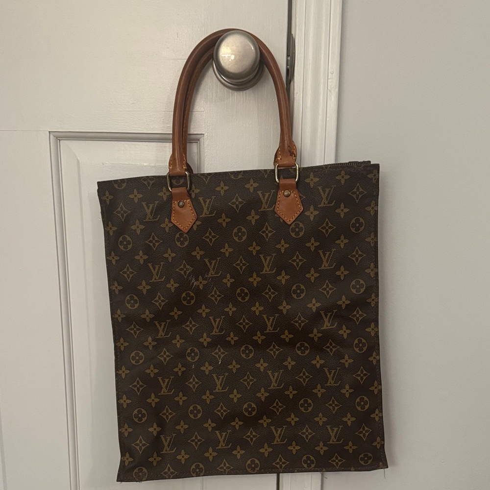Louis Vuitton Monogram Canvas Tote with Vachetta Leather Handles